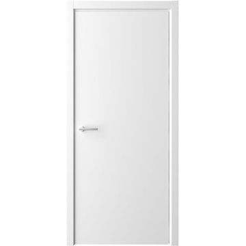 Межкомнатная дверь эмаль Флэт белая глухая