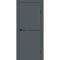 Фото межкомнатной двери экошпон Profilo Porte P-19 графит глухая кромка ABS в цвет полотна