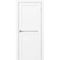 Межкомнатная дверь экошпон Турин 520.121 белый снежный остеклённая