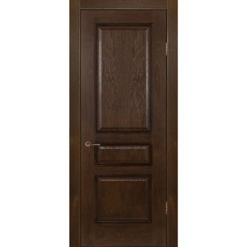 Межкомнатная дверь шпон Оливия тёмный орех глухая