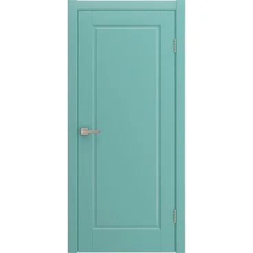 Межкомнатная дверь Аура бирюзовая эмаль RAL 6027 глухая