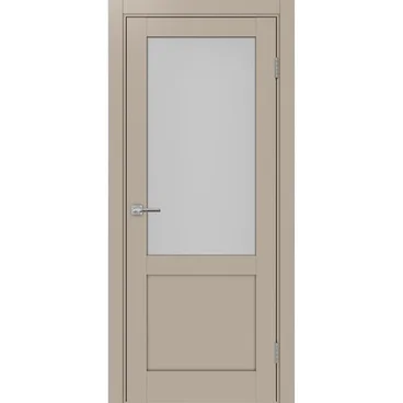 Межкомнатная дверь экошпон Турин 502.21 мокко остеклённая