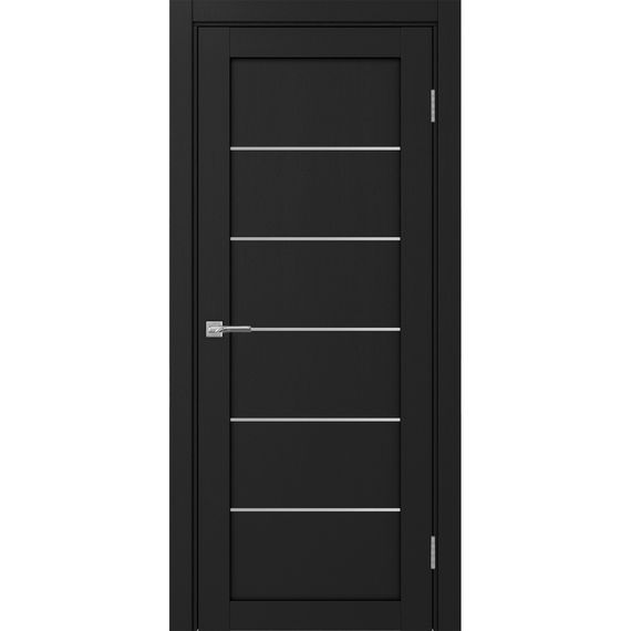 Межкомнатная дверь экошпон Турин 501АПП.1 антрацит с молдингом
