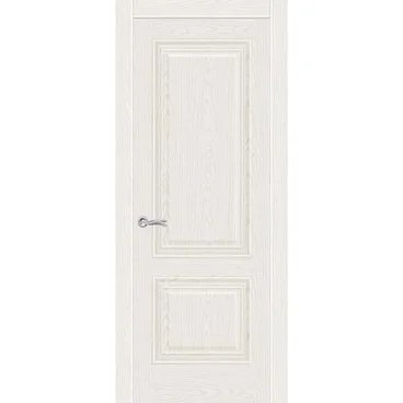 Межкомнатная дверь шпонированная Ситидорс Элеганс 1 белый ясень глухая