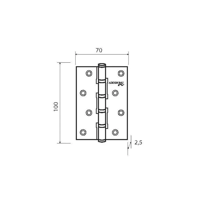 Петля универсальная врезная Adden Bau