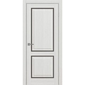 Межкомнатная дверь Тоскана 602С.2121 ясень серебристый со стеклом