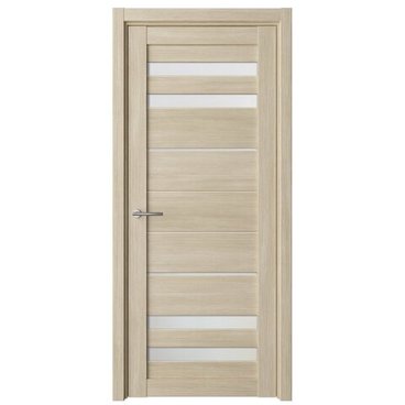 Межкомнатная дверь Пекин эко-шпон лиственница мокко со стеклом