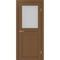 Межкомнатная дверь экошпон Турин 520.211 орех остеклённая