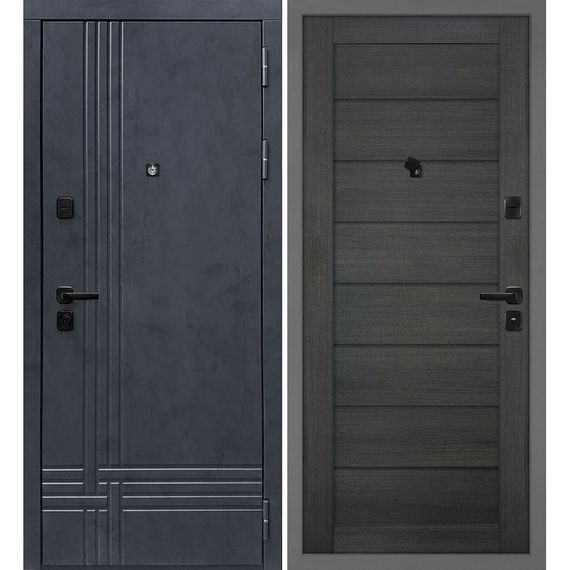 Входная дверь Осло бетон антрацит панель сборная грей