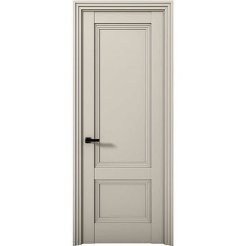 Межкомнатная дверь экошпон Кобальт 39 силк грей глухая