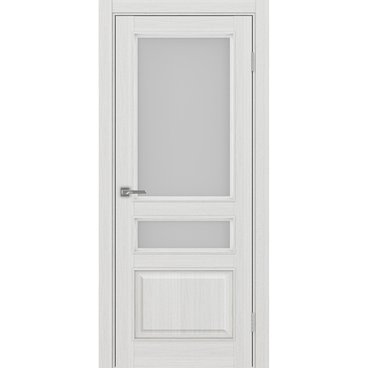 Межкомнатная дверь Тоскана багет 631.221 ясень серебристый со стеклом