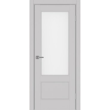 Межкомнатная дверь экошпон Турин Neo 540ПФ.21 пепельный со стеклом