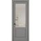 Фото межкомнатной двери керамик NC 10 серый остеклённая