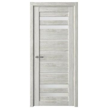 Межкомнатная дверь Пекин экошпон дуб нордик со стеклом