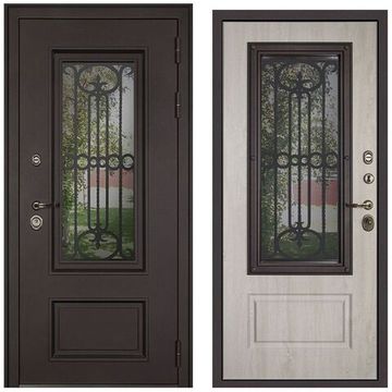 Входная уличная дверь Аляска с окном