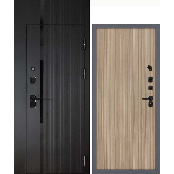 Входная дверь с фальшфрамугой Сити-1Ф панель гладкая эвкалипт тасманский
