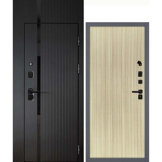 Входная дверь с фальшфрамугой Сити-1Ф панель гладкая эвкалипт австралийский