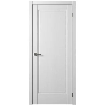 Межкомнатная дверь экошпон Нова 1 ясень белый глухая