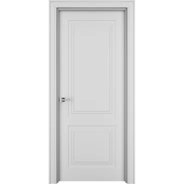 Межкомнатная дверь эмаль Ofram Паспарту-2 белая глухая