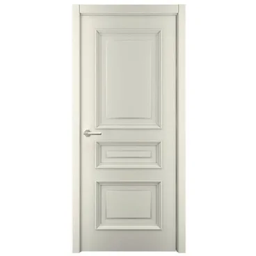 Межкомнатная дверь эмаль Багет 3 латте глухая