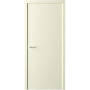Межкомнатная дверь эмаль Геометрия 1 слоновая кость глухая