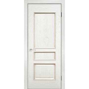 Межкомнатная дверь шпон Альба ясень белый глухая