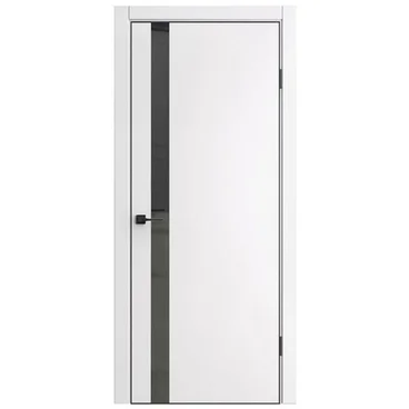 Межкомнатная дверь ПЭТ Квинто белая остеклённая