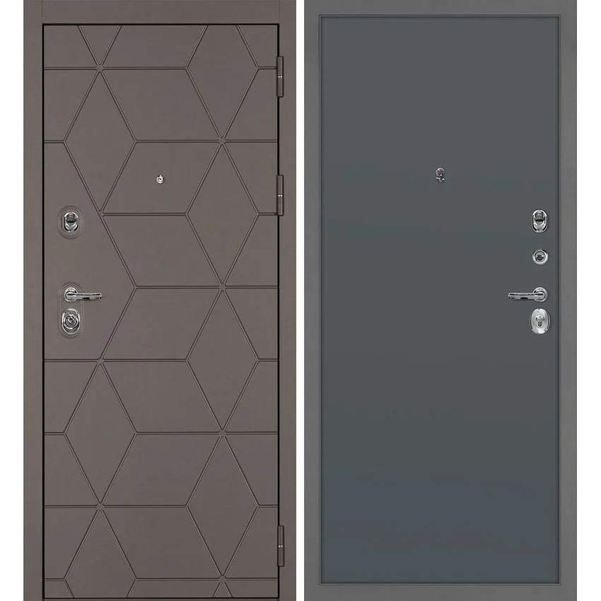 Входная дверь Тетра-181 панель гладкая графит