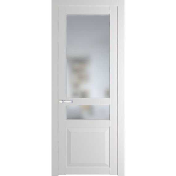 Межкомнатная дверь эмаль Profil Doors 1.5.4PD крем вайт остеклённая