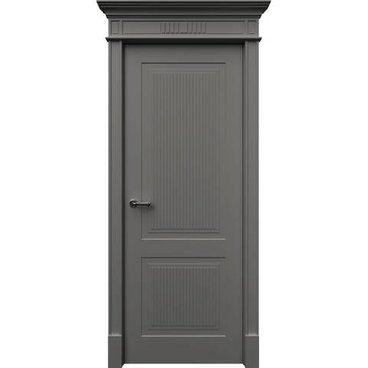 Межкомнатная дверь эмаль Рим 2 серая глухая