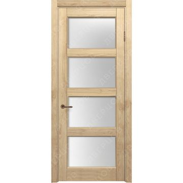 Межкомнатная дверь массив дуба без сучка Дверцов Фабриано остеклённая