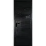 Межкомнатная алюминиевая дверь 12AG чёрная матовая RAL 9005 остеклённая