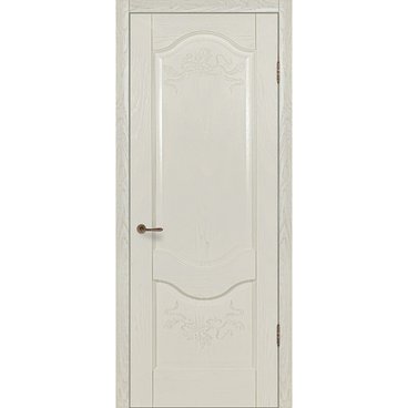 Межкомнатная дверь шпон Прованс 2 ваниль глухая