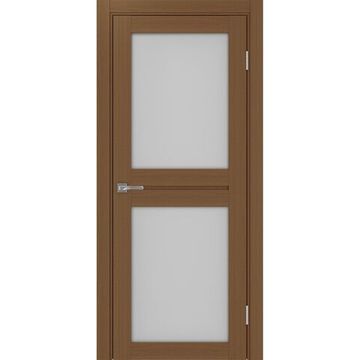 Межкомнатная дверь экошпон Турин 520.212 орех остеклённая