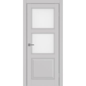 Межкомнатная дверь Тоскана багет 630.221 пепельный со стеклом
