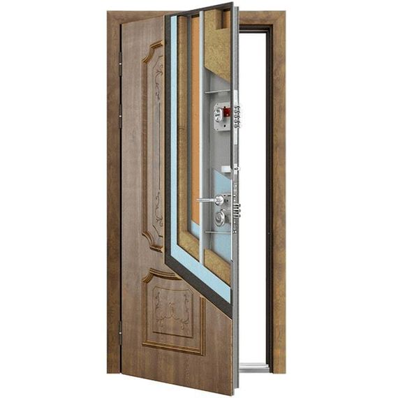 Входная стальная дверь Torex Ultimatum MP медь KB-8 орех грецкий