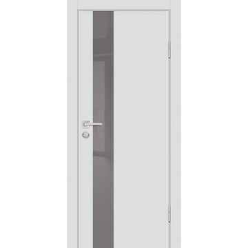 Межкомнатная дверь ПЭТ P-10 агат кромка ABS в цвет полотна со стеклом