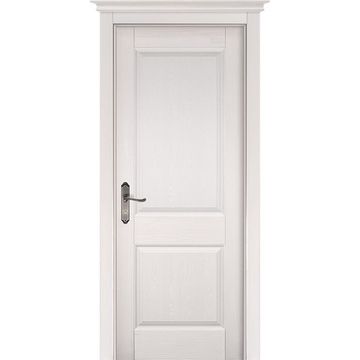 Межкомнатная дверь массив сосны ОКА Элегия Браш эмаль слоновая кость глухая