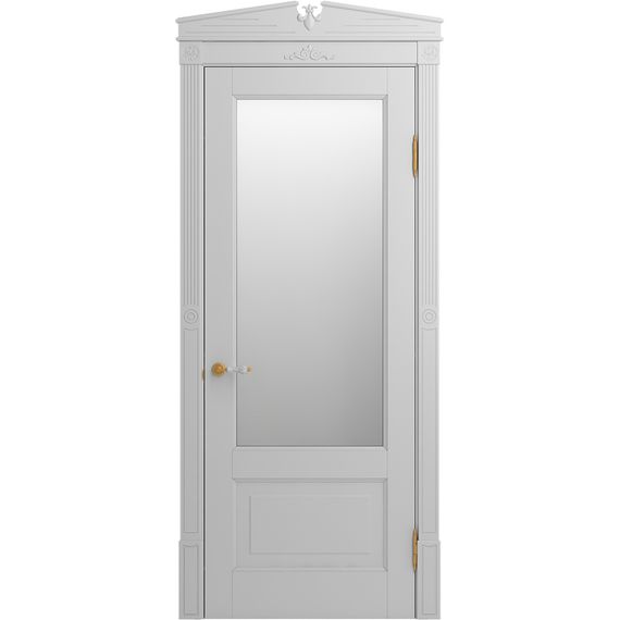 Межкомнатная дверь массив бука Viporte Бьелла аворио остеклённая