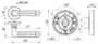 Ручка раздельная R.SM58.LORD (LORD SM) MAB-6 тёмная бронза
