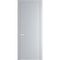 Межкомнатная дверь эмаль Profil Doors 1PA лайт грей глухая профиль серебро