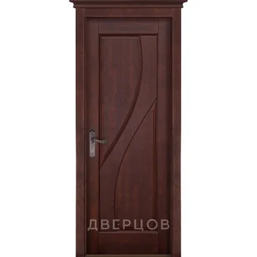 Межкомнатная дверь массив ольхи ОКА Даяна махагон глухая