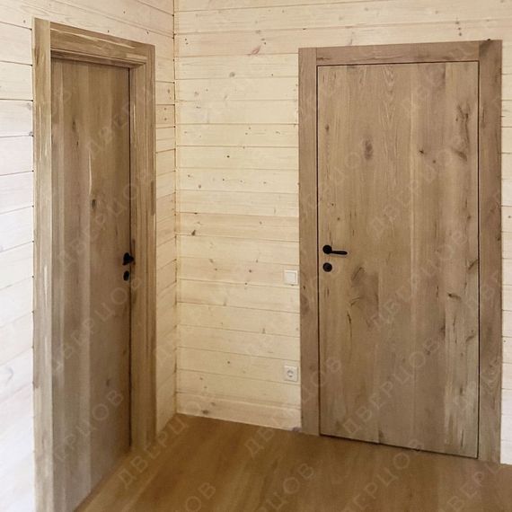 Межкомнатная дверь массив дуба Легно 1 дуб натуральный глухая