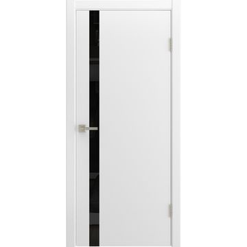 Межкомнатная дверь Флэт белая эмаль RAL 9016 со стеклом