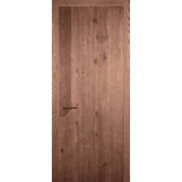 Межкомнатная дверь массив дуба Легно 6 дуб морёный глухая