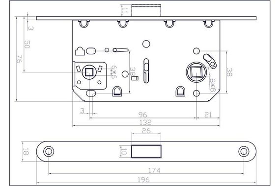 Замок магнитный Adden Bau