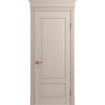 Межкомнатная дверь массив дуба Viporte Классика 1 прованс глухая