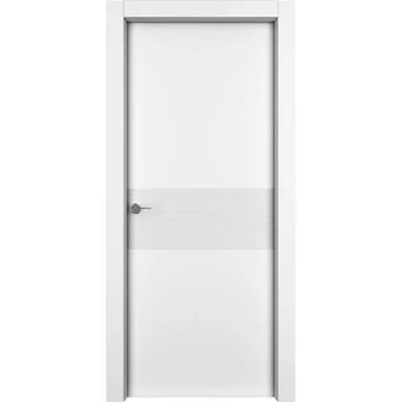 Межкомнатная дверь эмаль Лайн белая глухая