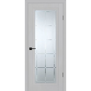 Межкомнатная дверь экошпон Profilo Porte PSC-35 агат остеклённая