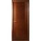 Фото белорусской шпонированной двери Классика в цвете орех без стекла